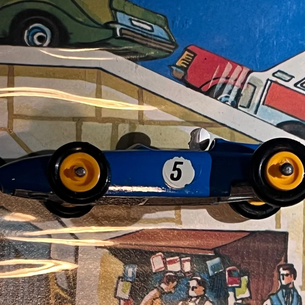 Vintage Matchbox No 52 BRM Formula 1 Lesney 1965 Blue #5 F1 Car Original Driver